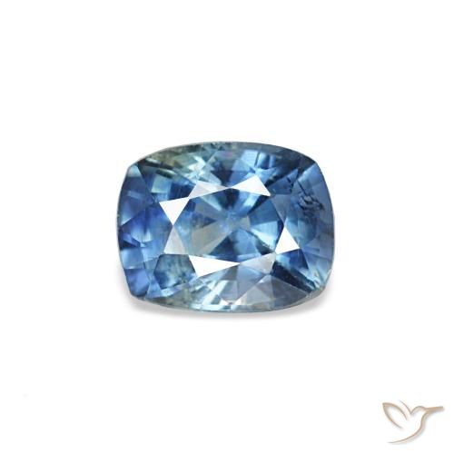 Safira Azul profundo Natural 0.35ct, Almofada cortada, VS
