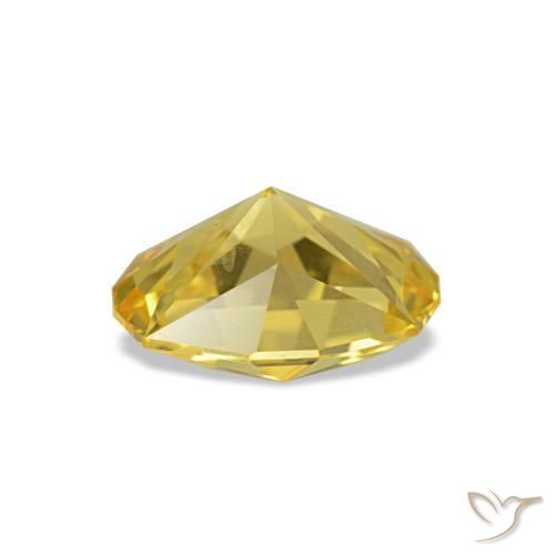 Safira Amarelo Natural 0.92ct, Corte Oval, VS