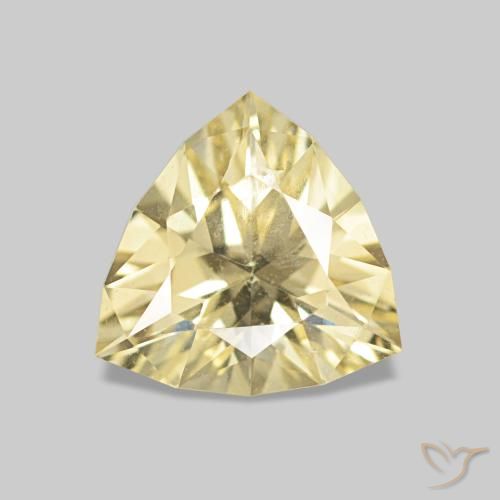 1.06ct Amarelo Dourado Claro Safira, Trilhão, VS