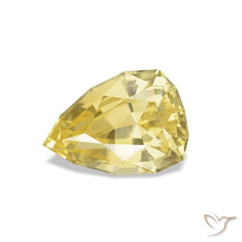 0.86ct Luz Dourada Safira, Trilhão, VS