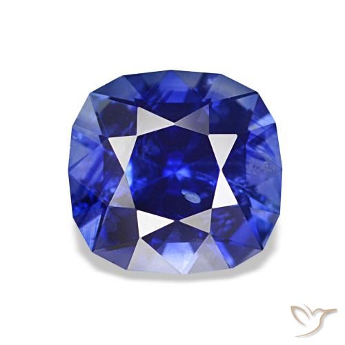 1.42ct azul real Safira, Almofada, VS