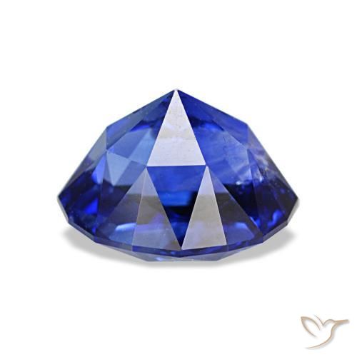 Safira azul real Natural 1.78ct, Corte Oval, VS