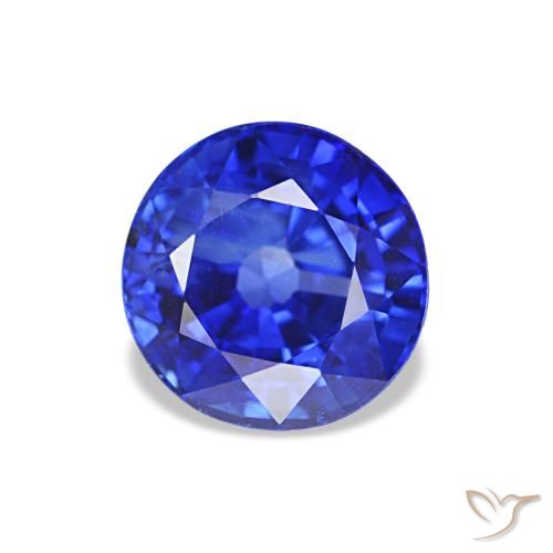 1.29ct Veludo Azul Safira, Redondo, VS