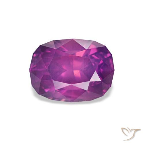 1.26ct roxo safira, almofada, VS