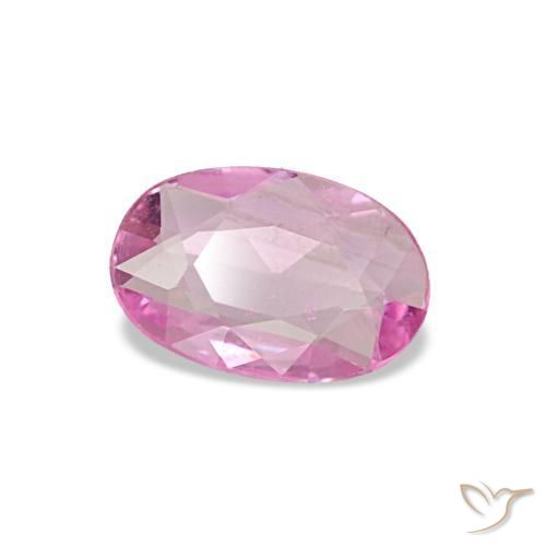 Safira rosa natural 0,30ct, corte oval, VS