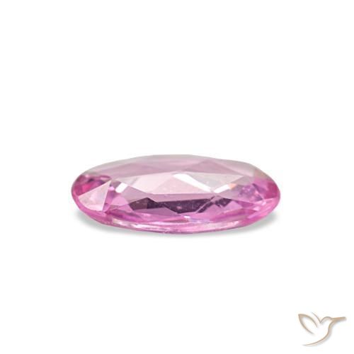Safira rosa natural 0,30ct, corte oval, VS