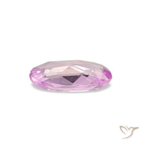Safira rosa natural 0,32ct, corte oval, VS