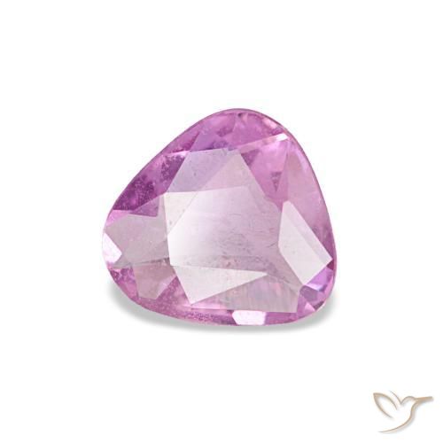 Safira roxo natural 0,40ct, trillion, VVS-VS