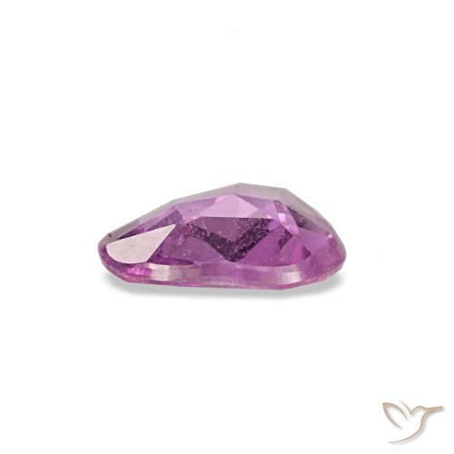 Safira roxo natural 0,40ct, trillion, VVS-VS