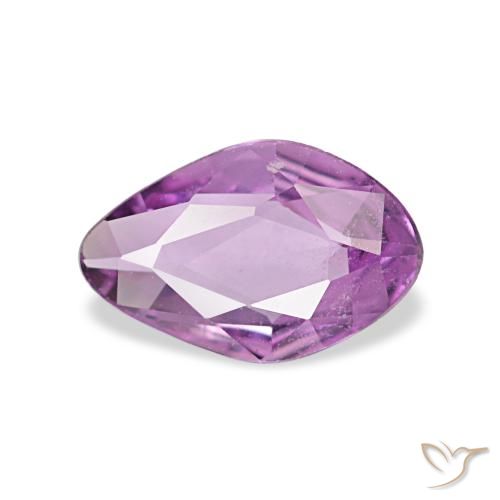 Safira roxo natural 0,52ct, forma extravagante, VVS-VS