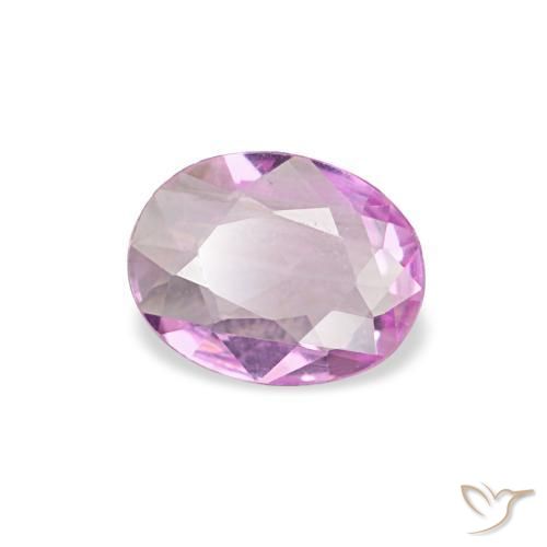 Safira roxo natural 0,21ct, corte oval, VVS