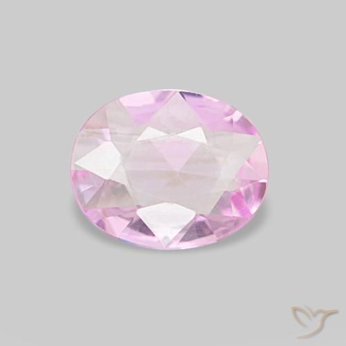 Safira roxo natural 0,50ct, corte oval, VVS