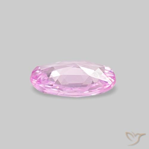 Safira roxo natural 0,50ct, corte oval, VVS