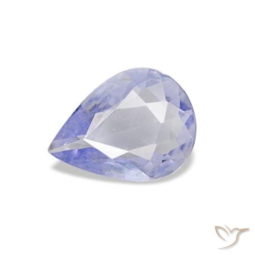 Safira azul natural 0,53ct, formato de pêra, VVS-VS