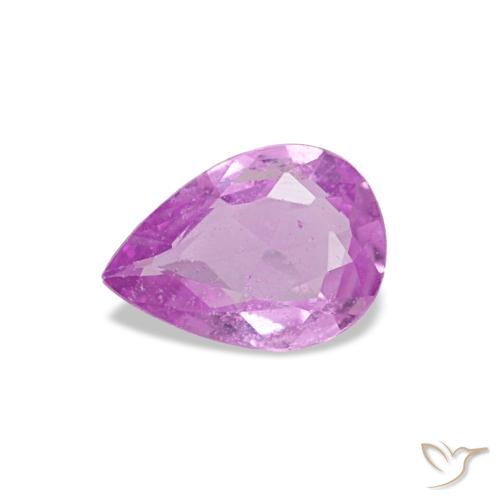 0.28ct roxo safira, formato de pêra, VS