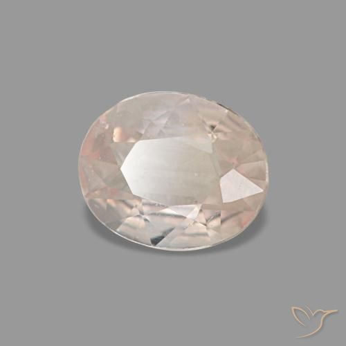 Safira rosa natural 0,59ct, corte oval, VS