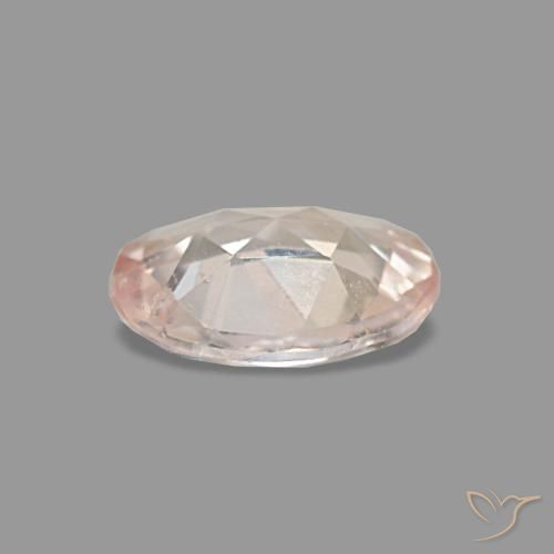 Safira rosa natural 0,59ct, corte oval, VS
