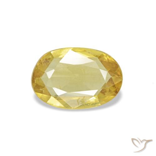 0.34ct amarelo safira, oval, VS