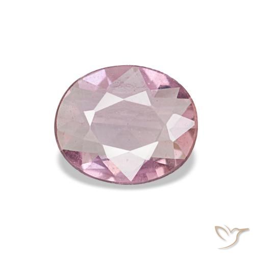Safira rosa natural 0,44ct, corte oval, VS