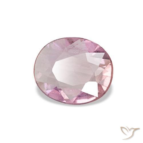Safira rosa natural 0,44ct, corte oval, VS