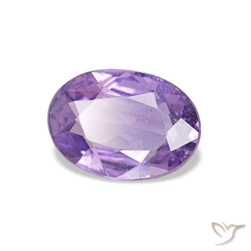 Safira violeta natural 0,75ct, corte oval, VS