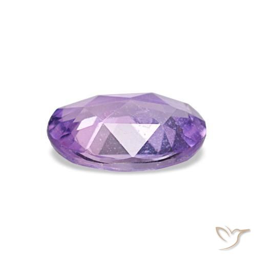 Safira violeta natural 0,75ct, corte oval, VS