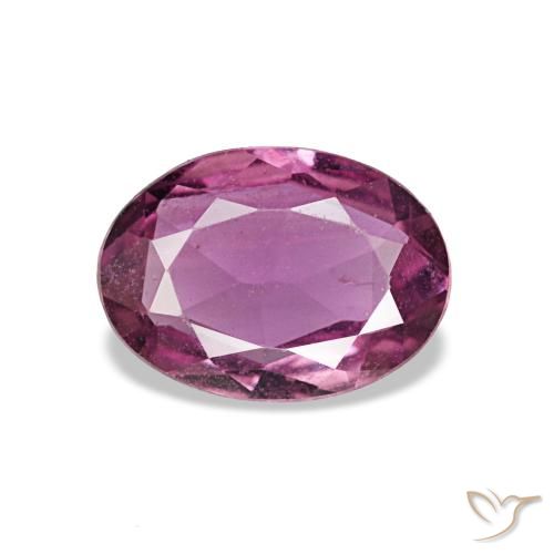 Safira roxo natural 0,75ct, corte oval, VVS-VS