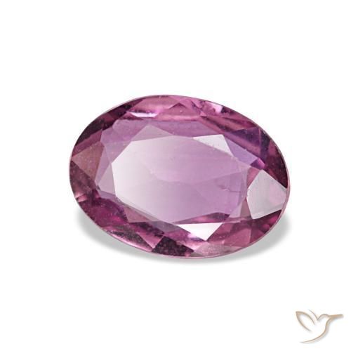 Safira roxo natural 0,75ct, corte oval, VVS-VS