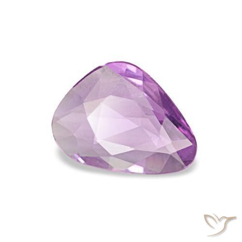 Safira roxo natural 0,45ct, forma extravagante, VVS
