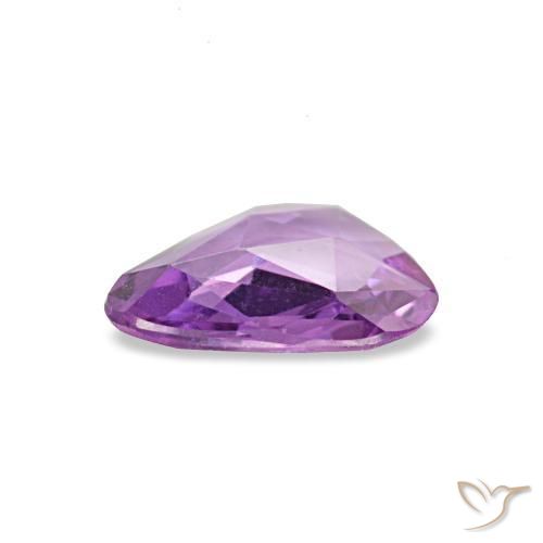 Safira roxo natural 0,45ct, forma extravagante, VVS