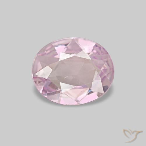 Safira rosa natural 0,53ct, corte oval, VVS-VS