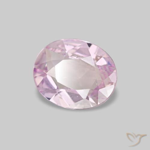 Safira rosa natural 0,53ct, corte oval, VVS-VS
