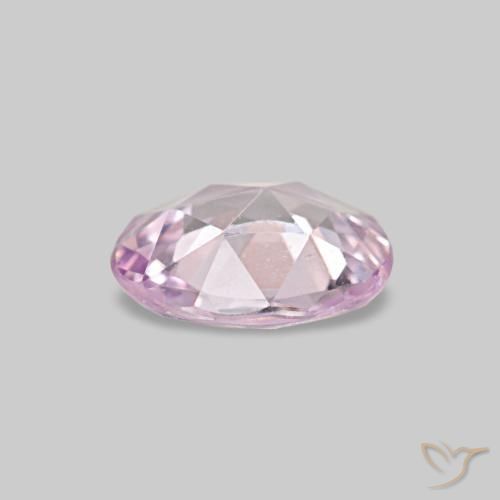 Safira rosa natural 0,53ct, corte oval, VVS-VS