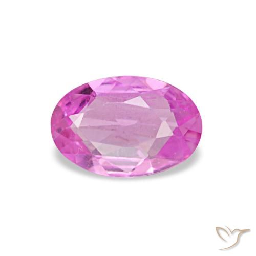 Safira roxo natural 0,42ct, corte oval, VVS-VS
