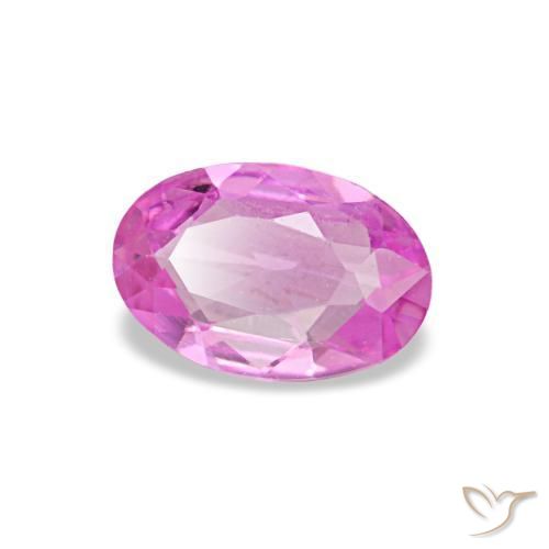 Safira roxo natural 0,42ct, corte oval, VVS-VS