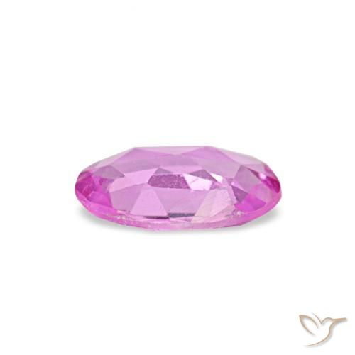 Safira roxo natural 0,42ct, corte oval, VVS-VS