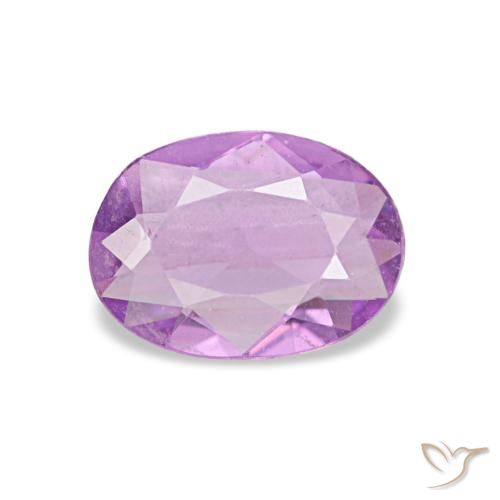 Safira roxo natural 0,50ct, corte oval, VVS-VS