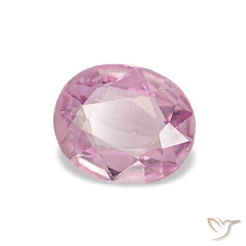 Safira rosa natural 0,59ct, corte oval, VVS-VS