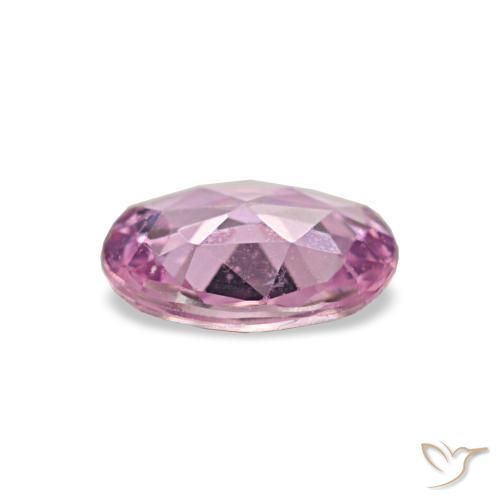 Safira rosa natural 0,59ct, corte oval, VVS-VS