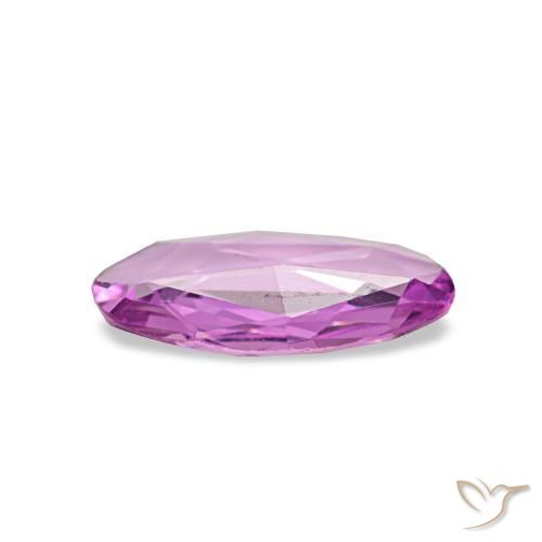 Safira roxo natural 0,44ct, corte oval, VVS
