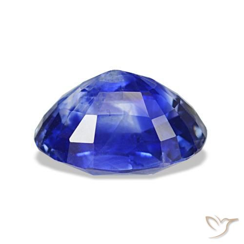 Safira azul natural 1,41ct, corte oval, VS