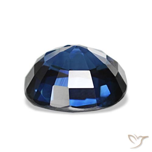 Safira azul natural 2,25ct, almofada cortada, VS