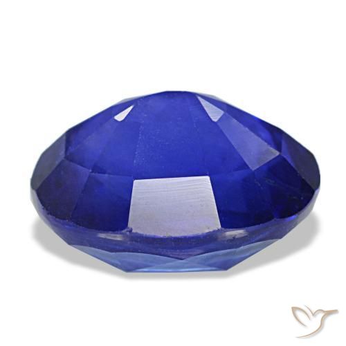 Safira azul natural 5,48ct, corte oval, VS