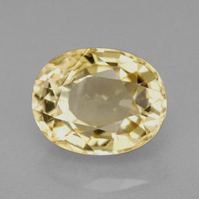 Escapolita amarelo natural 5,28ct, corte oval, VS