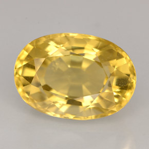 Escapolita amarelo natural 5,53ct, corte oval, VVS-VS