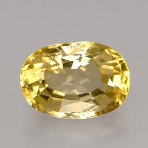 Escapolita amarelo natural 3,48ct, corte oval, VVS-VS