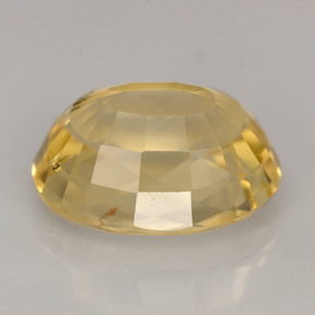 Escapolita amarelo natural 5,95ct, corte oval, VS