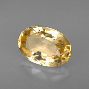 Escapolita amarelo natural 3,17ct, corte oval, VS