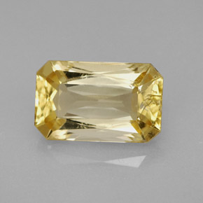 Escapolita amarelo natural 3,24ct, corte esmeralda, VS-SI