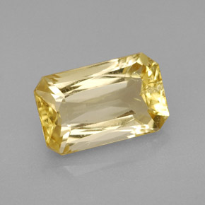 Escapolita amarelo natural 3,24ct, corte esmeralda, VS-SI